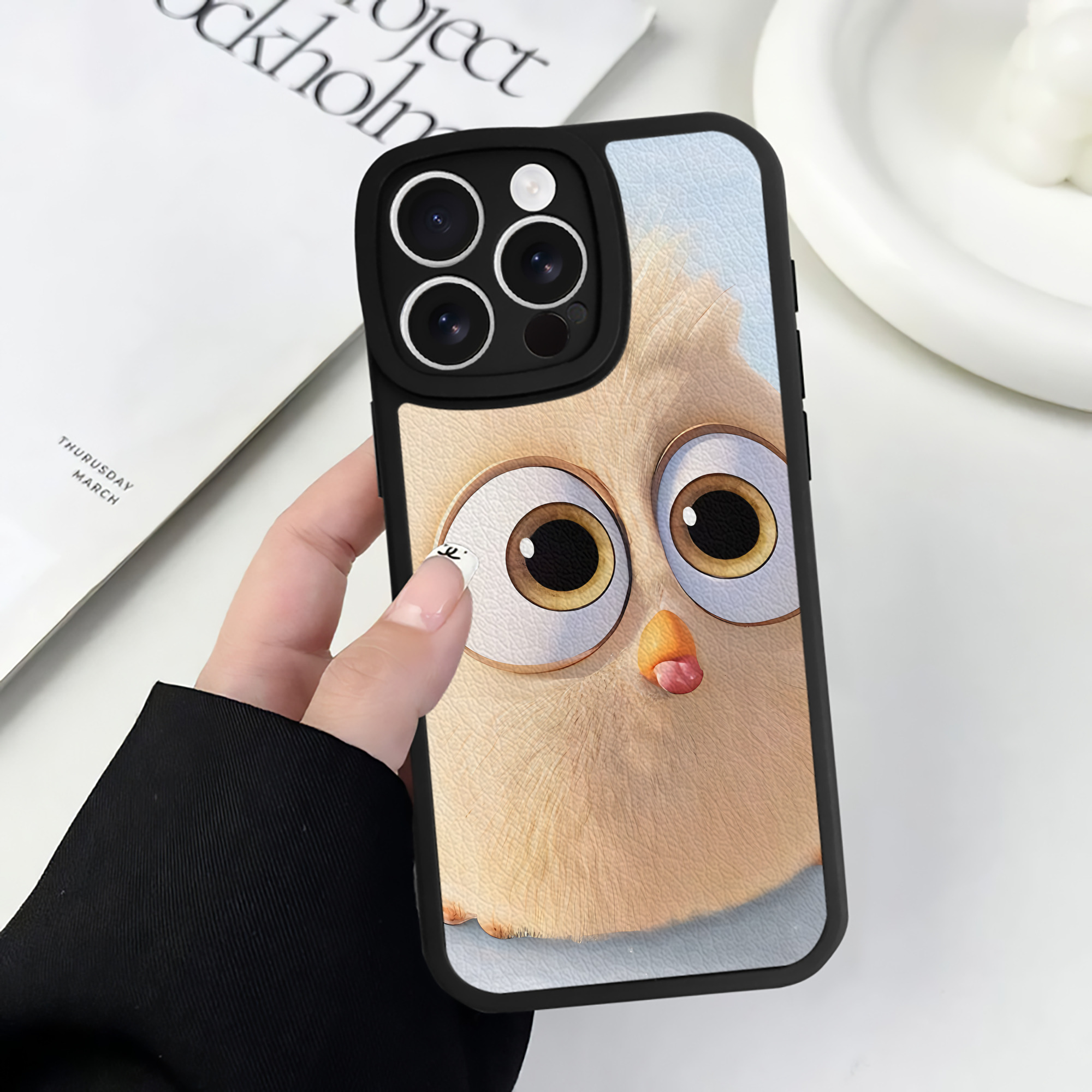 （画像用） Angry Birds アングリーバード 【iPhone 16シリーズ対応】シリコンスマホケース（レザー調） 材質：シリコン